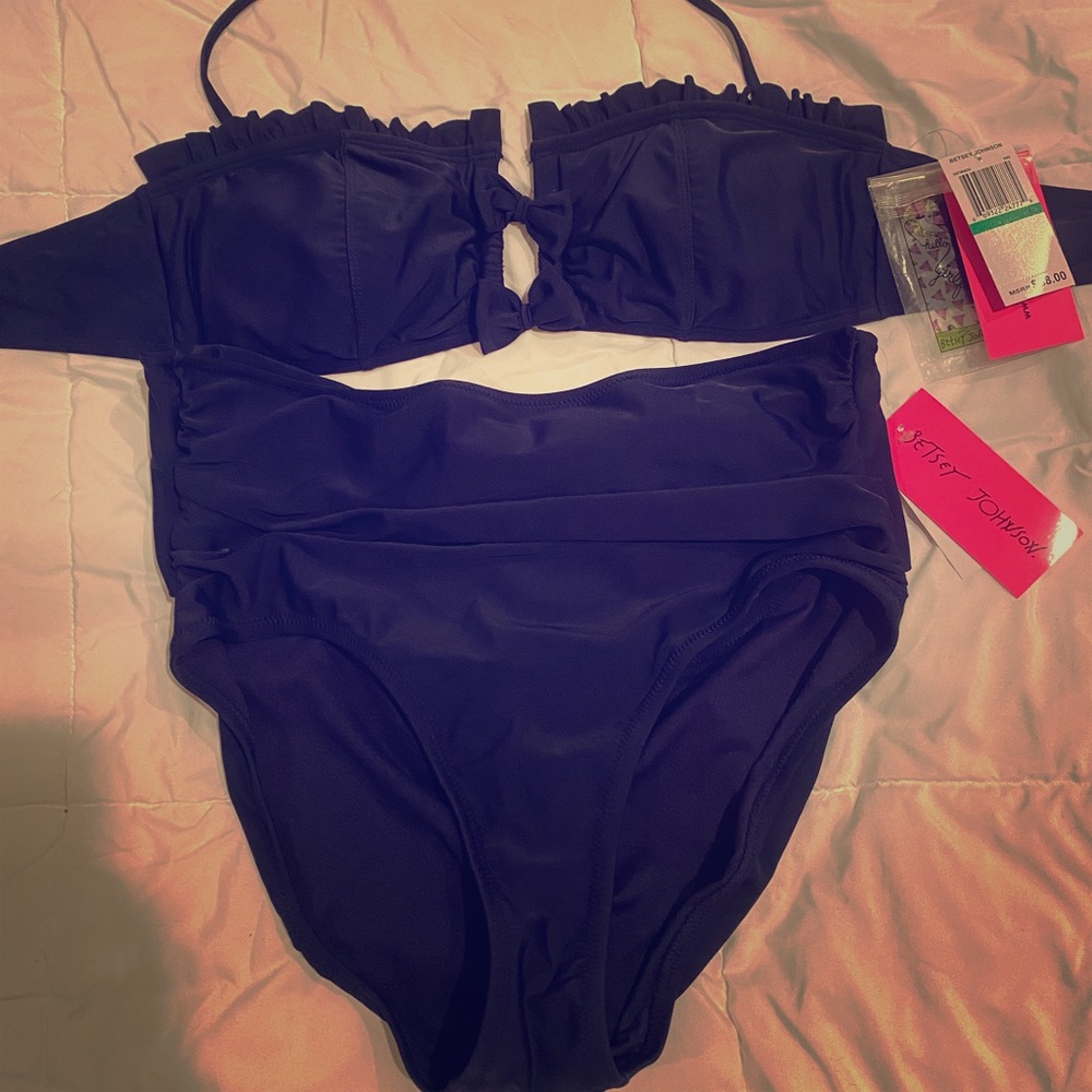 Betsey Johnson High Waisted Bottom Bikini